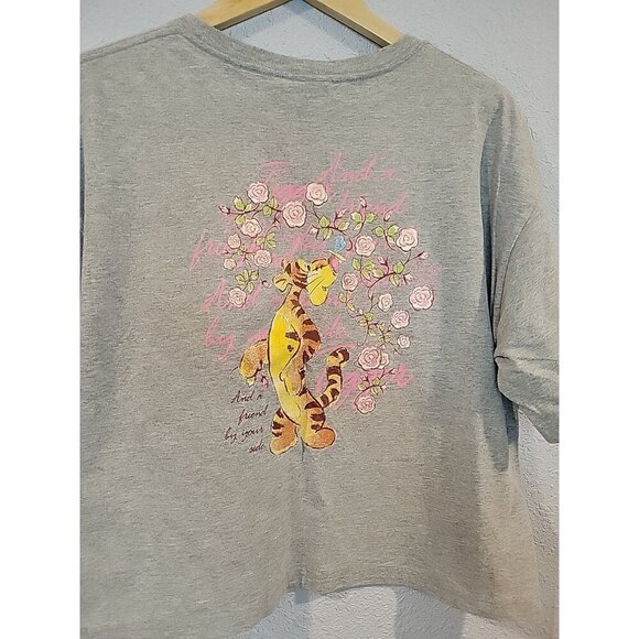 Vintage Disney Winnie The Pooh Shirt Tigger Unisex Adult XL Boxy Oversized Crop - Picture 5 of 8